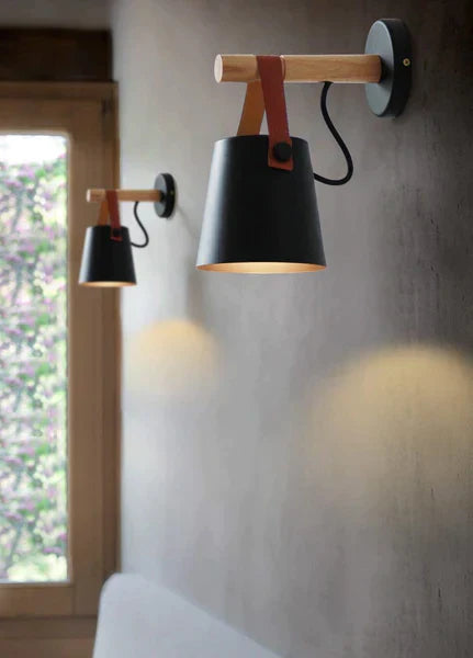 Applique Murale Suspendue en Bois - Éclairage Nordique Apaisant - Mabrera™